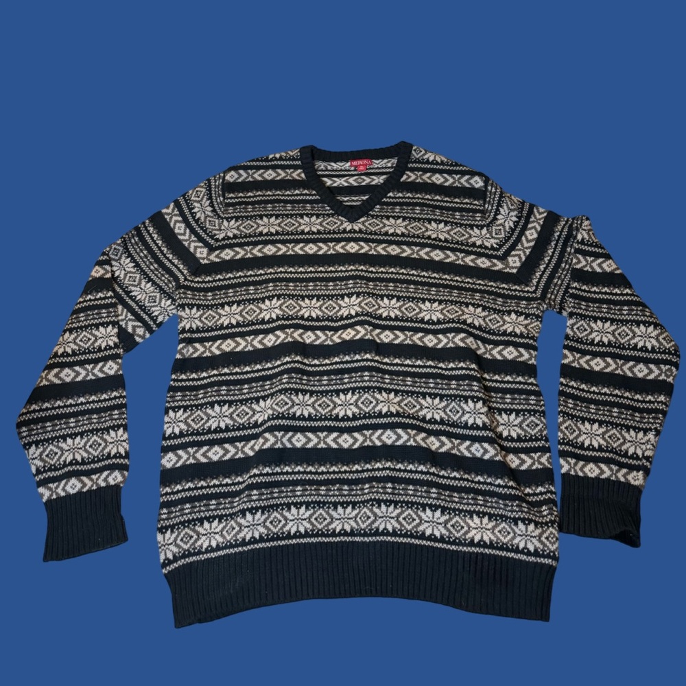 Vintage 90’s style knit winter sweater